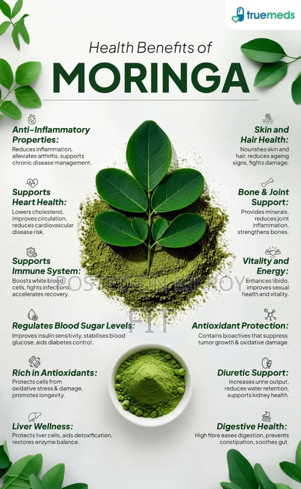 ফ্রেশ সজনে পাতা Moringa Leaf