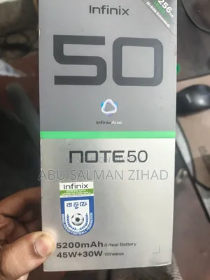 ইনফিনিক্স নোট ৫০ ৪জি ২৫৬ জিবি ব্ল্যাক