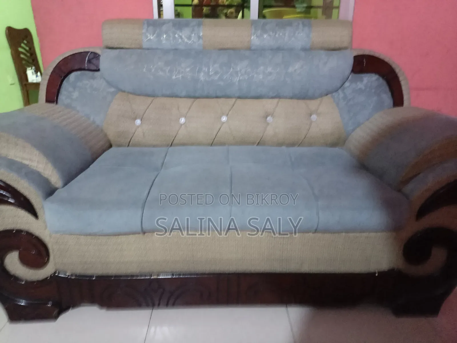 3+3+1 সোফা সেট উইথ সোফা কভার ফর সেল
