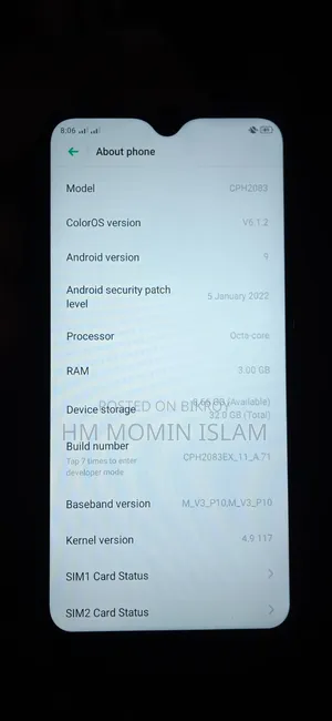 Oppo A12 32 GB Blue