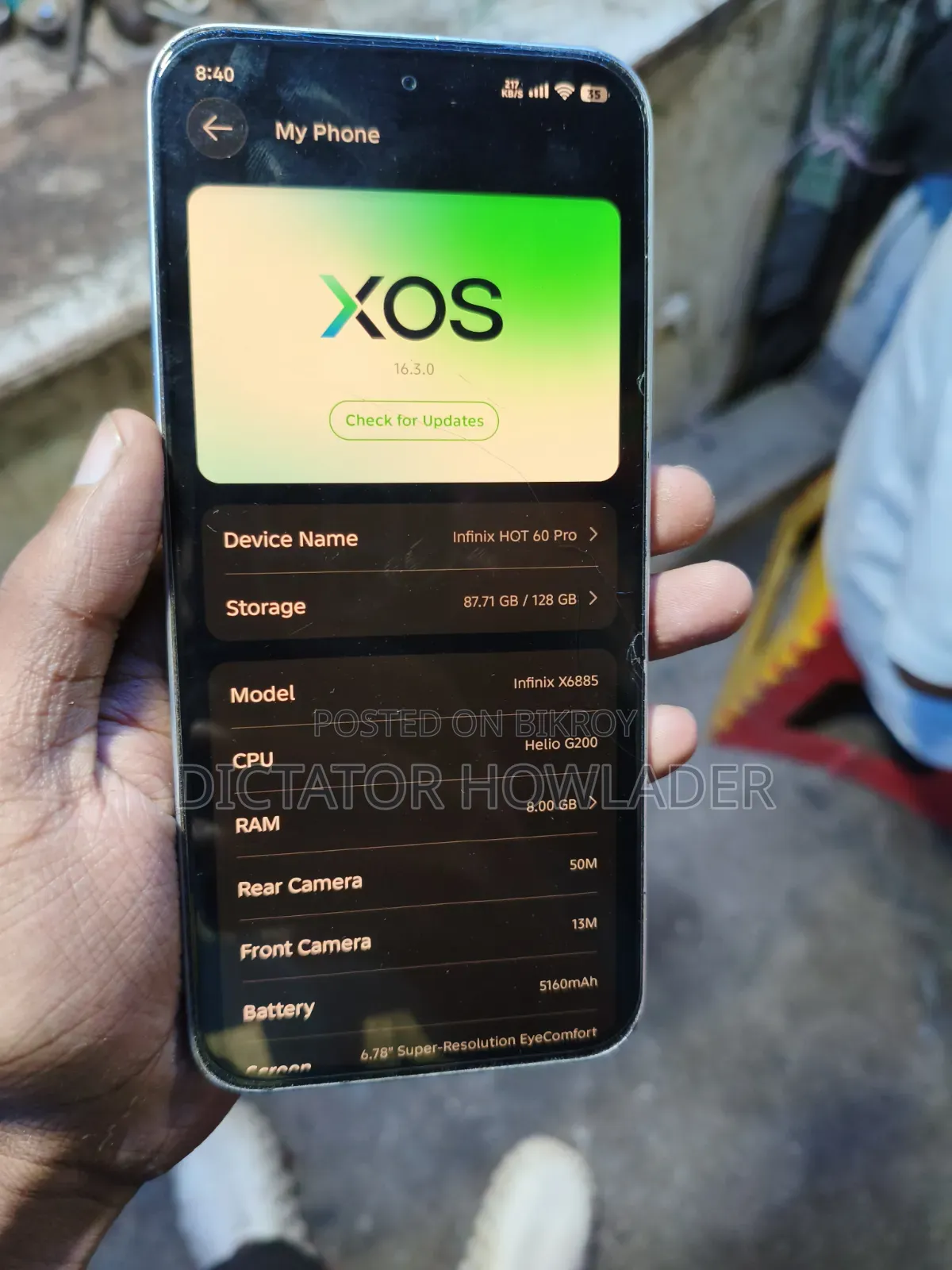 Infinix Hot 60 Pro 128 GB Graphite