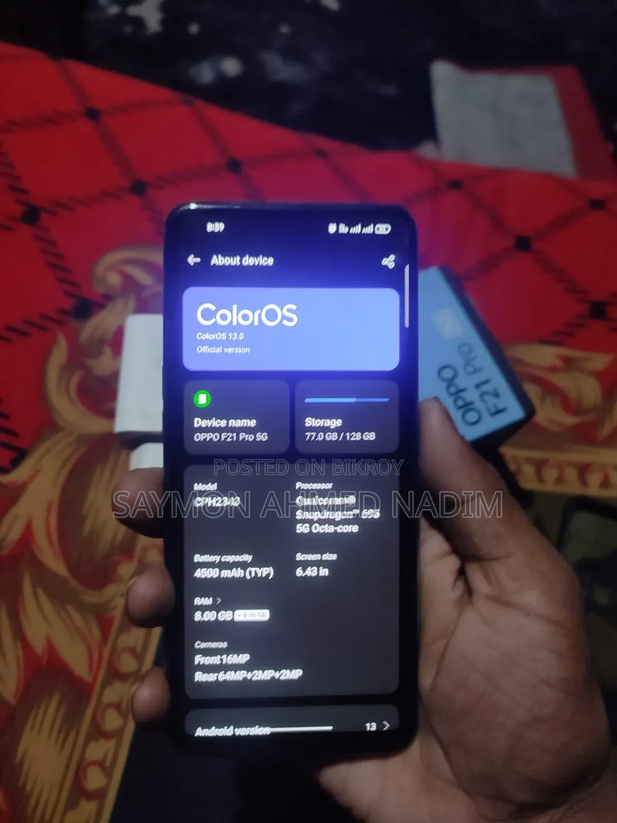 Oppo F21 Pro 128 GB Bronze