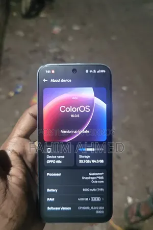 New Oppo A6x 64 GB Graphite