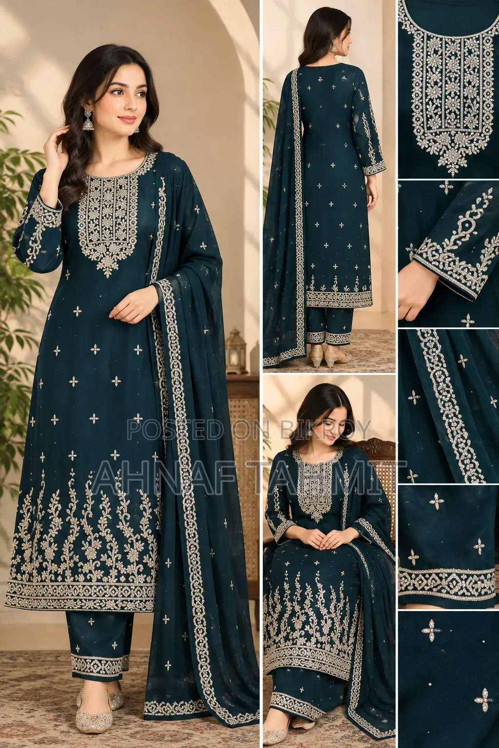 Georgette Karchupi Three Piece