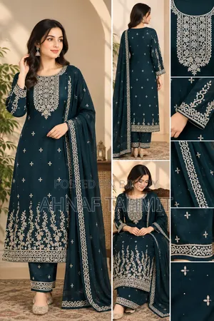 Georgette Karchupi Three Piece