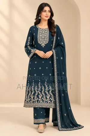 Georgette Karchupi Three Piece