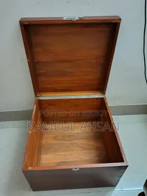 Mahogany Wood Trunk System Box For Sale