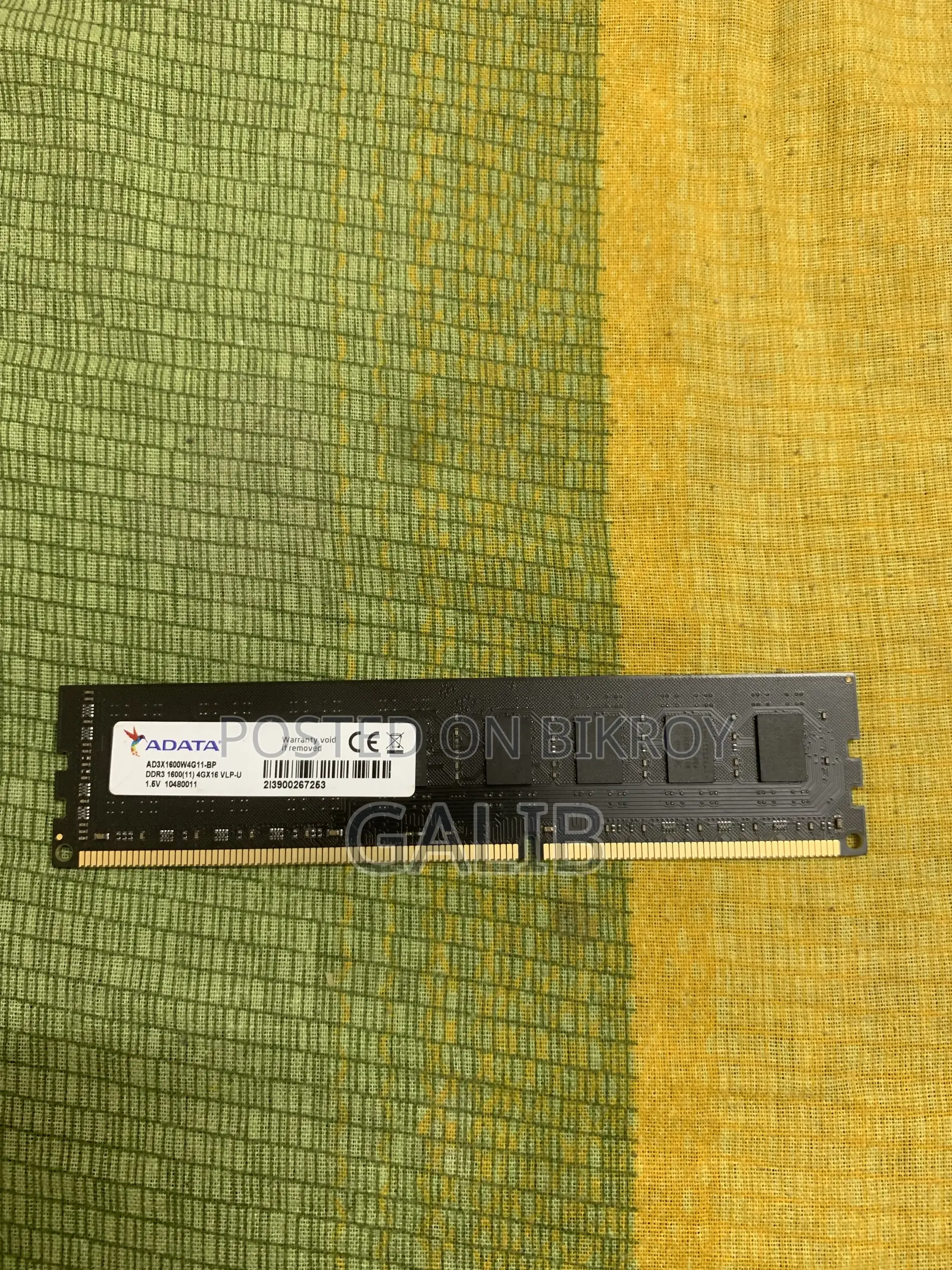 Adata 4GB DDR3 Desktop RAM