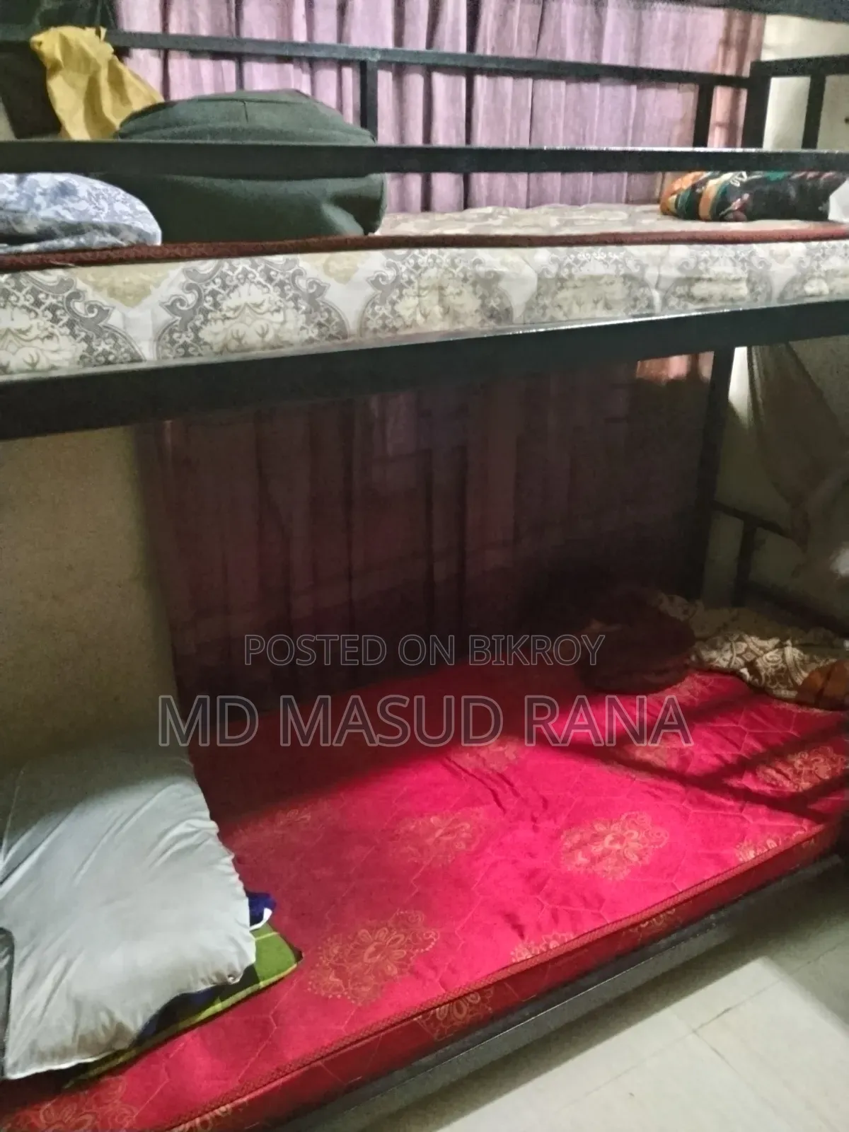 অল্প ব্যবহৃত আকর্ষণীয় এবং মজবুত বাঙ্কার বেড (Bunk Bed) বিক্রয় হবে