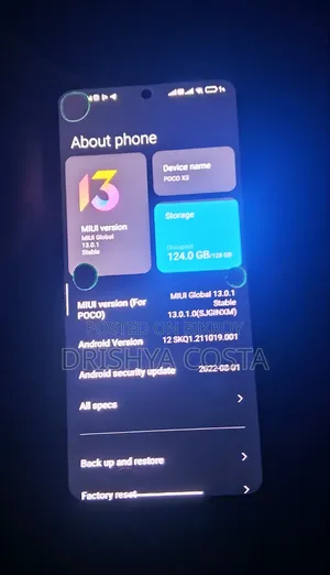 Xiaomi Poco X3 128 GB Blue