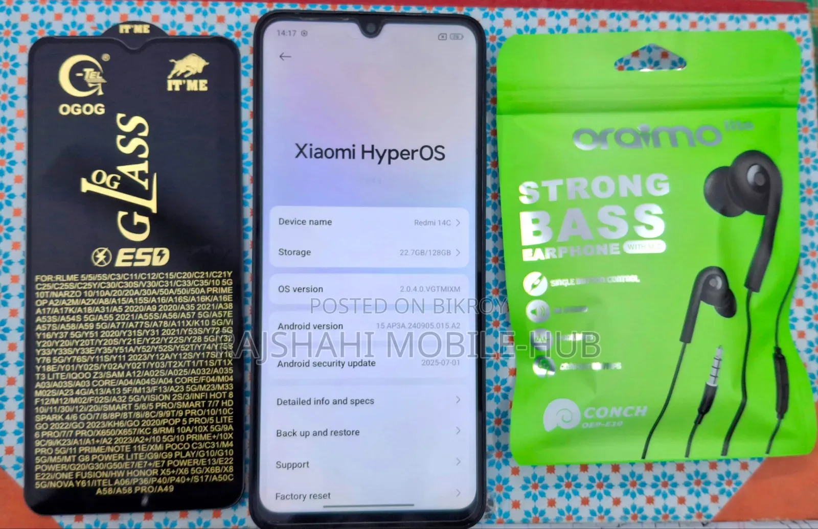 নিউ শাওমি রেডমি ১৪সি ১২৮ জিবি ব্ল্যাক