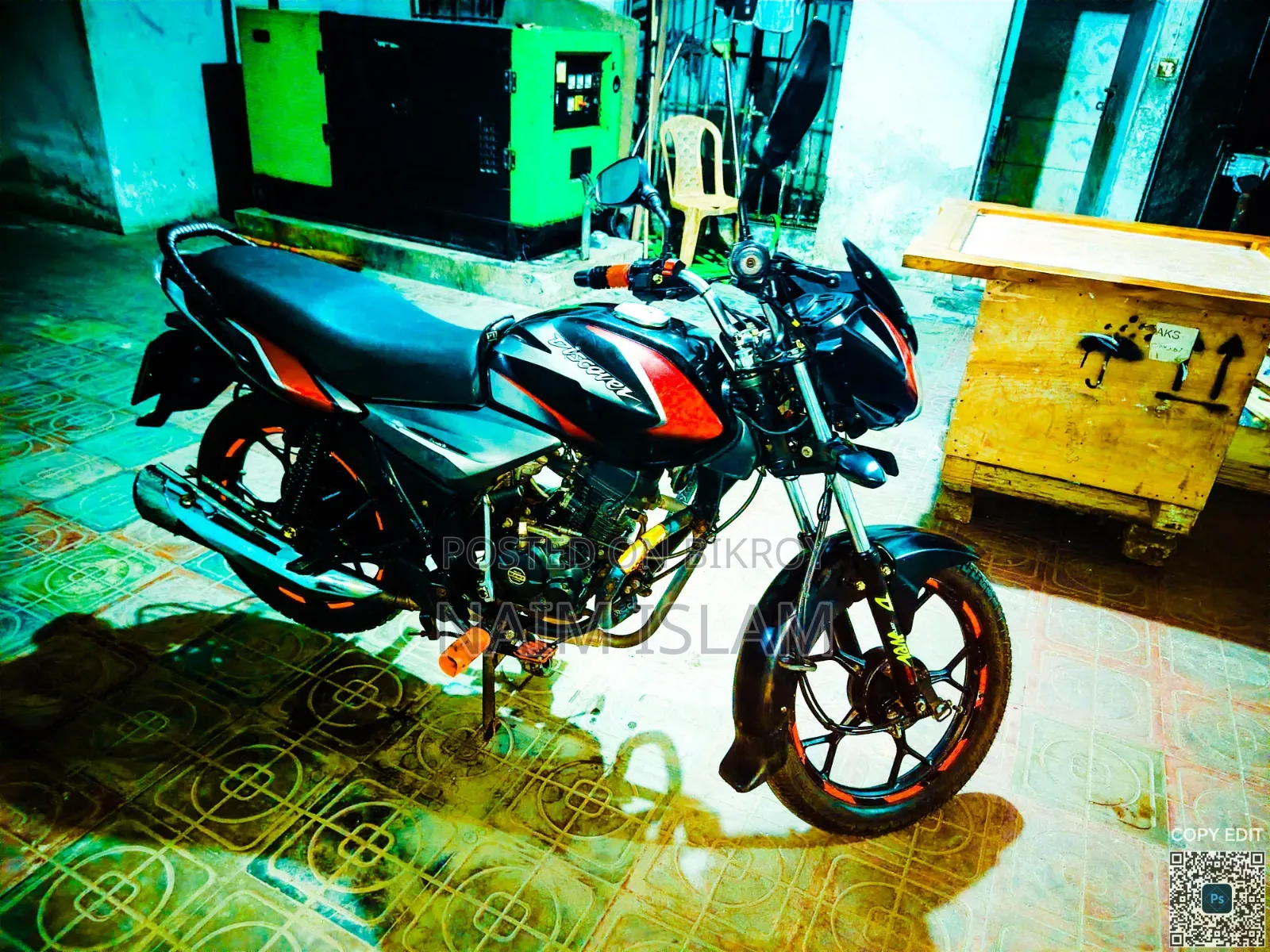 বাজাজ ডিসকভার ১১০ ২০১৯ কালো