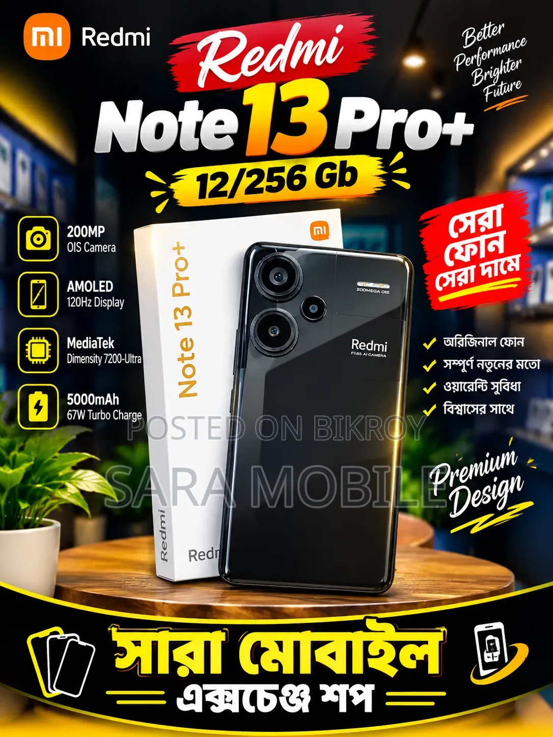 Xiaomi Redmi Note 13 Pro+ 256 GB Black
