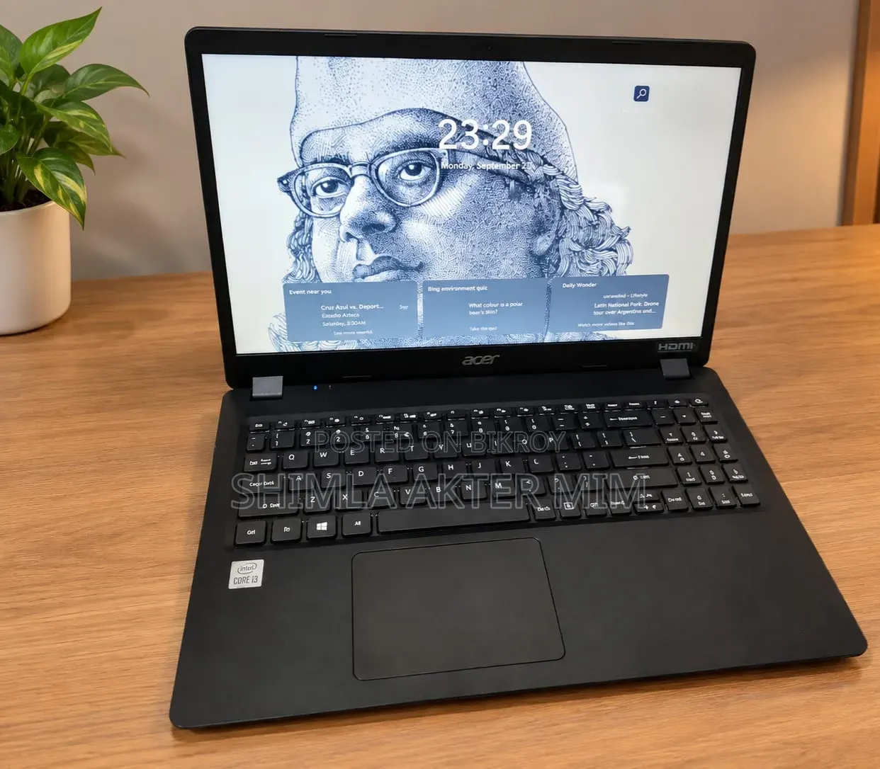 Laptop Acer Extensa 215 12GB Intel Core i3 HDD+SSD 128GB