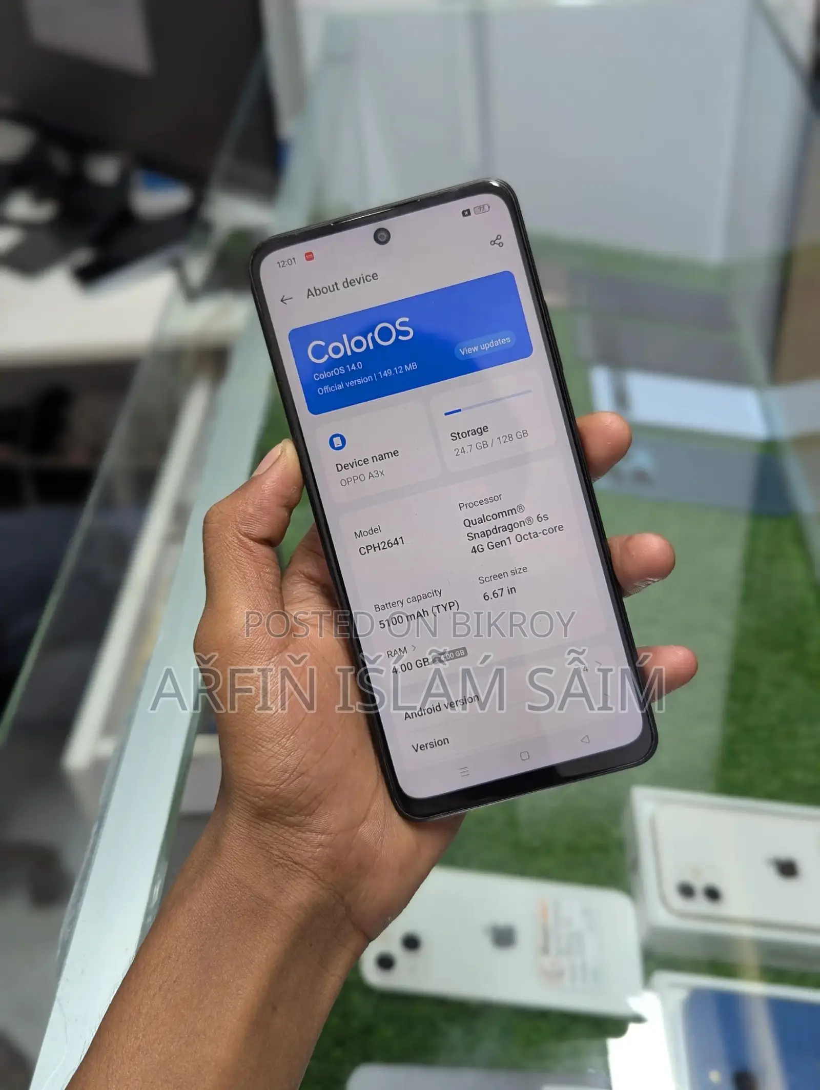 Oppo A3x 128 GB Purple