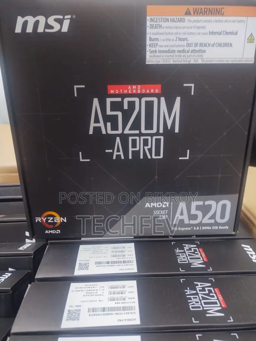 New Desktop Computer MSI model 8GB AMD Ryzen 5 SSD 256GB