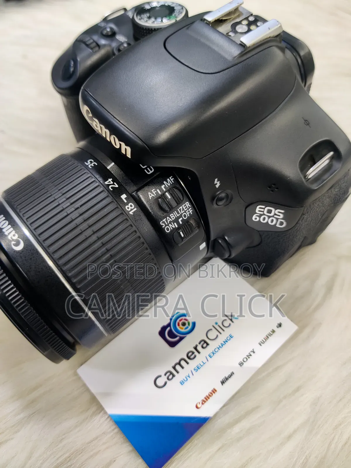 Canon EOS 600D With 18-55mm IS Lens