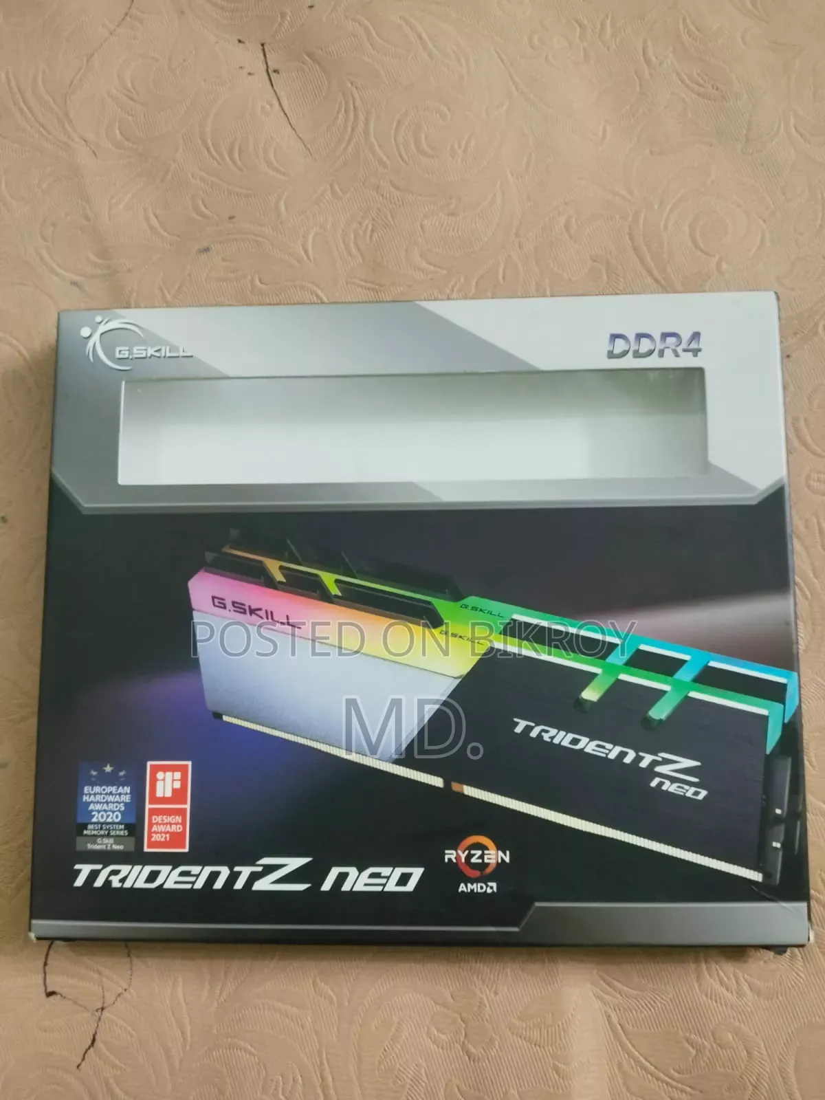 বিক্রয় হবে ফুল ফ্রেশ G.Skill 8GB DDR4 3600MHz Desktop RAM