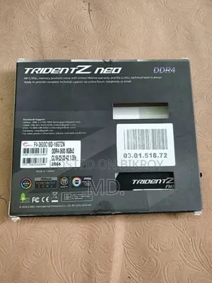 বিক্রয় হবে ফুল ফ্রেশ G.Skill 8GB DDR4 3600MHz Desktop RAM