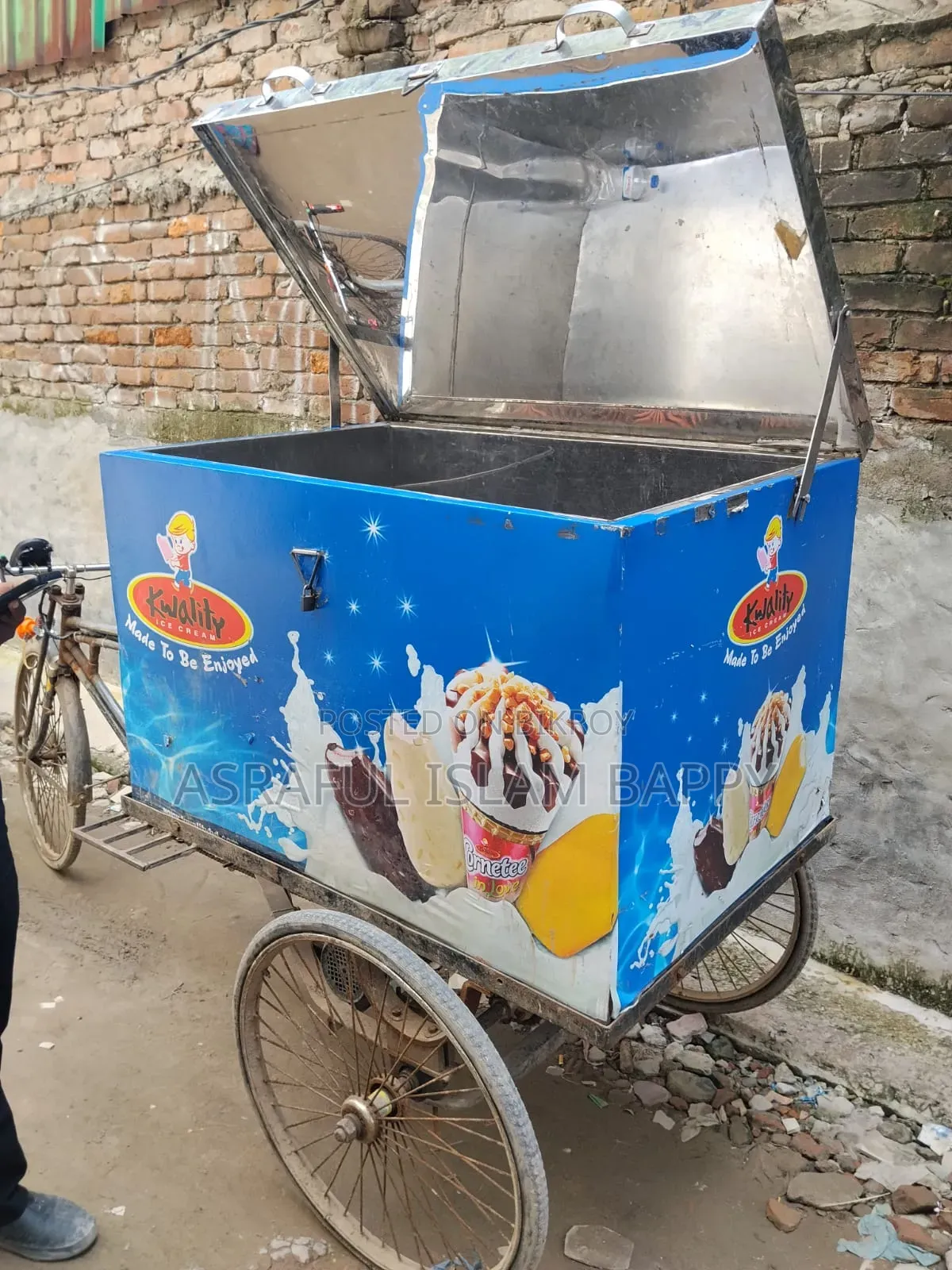 এসএস বডি আইসক্রিম অটো গাড়ি বিক্রি হবে