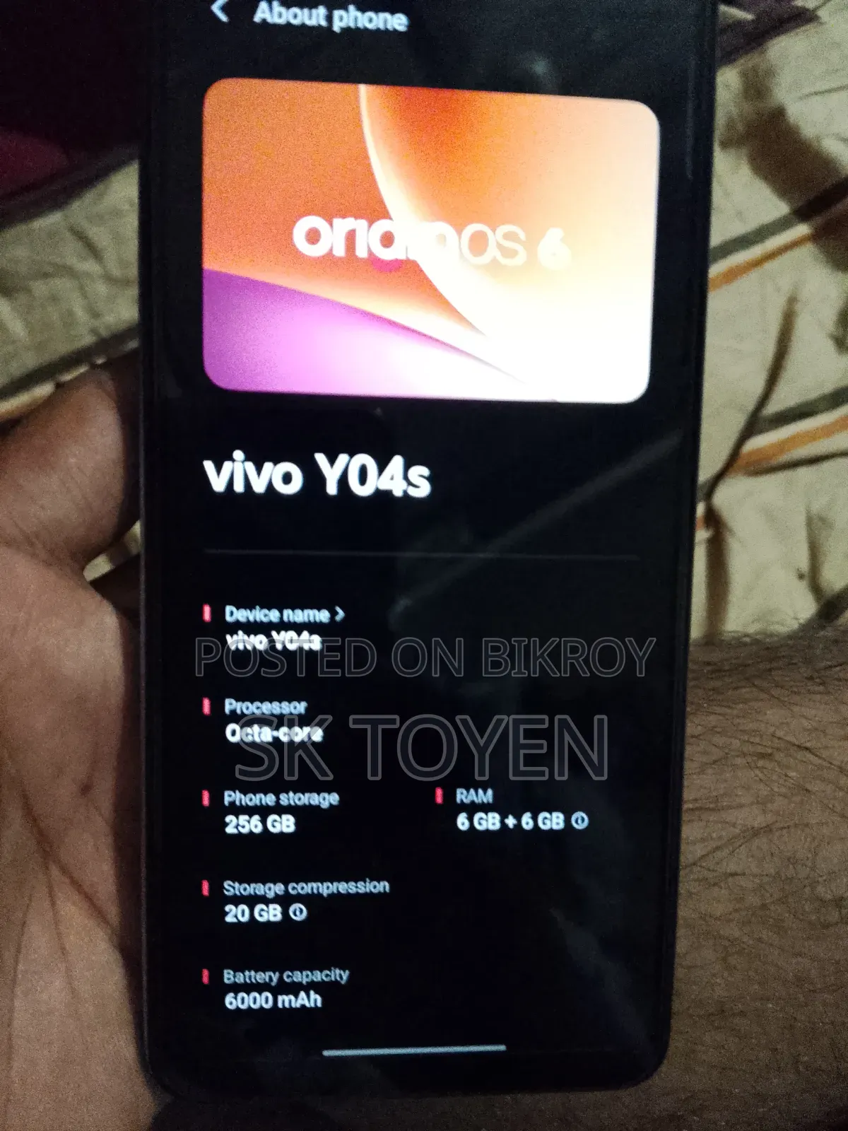 Vivo Y04 256 GB Silver