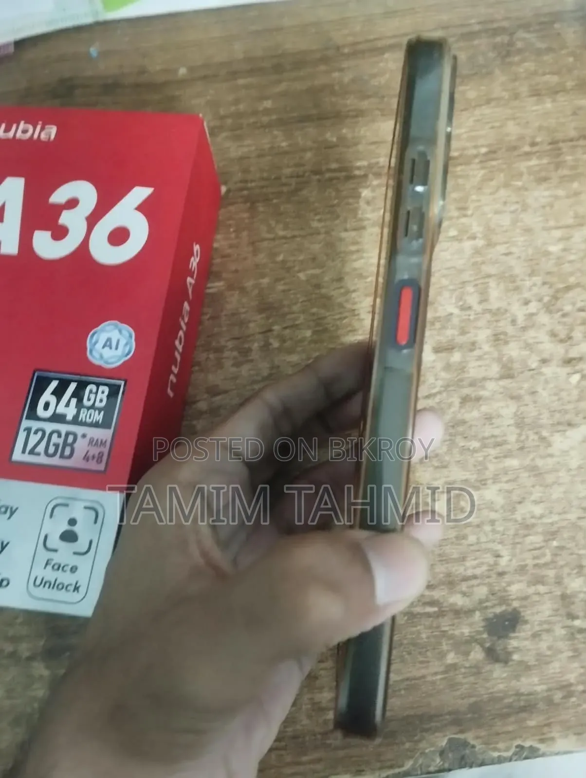 নতুন জেডটিই ব্লেড এ৩৬ ৬৪ জিবি কালো