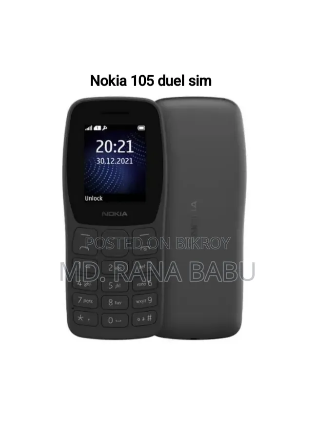 New Nokia 105 Black
