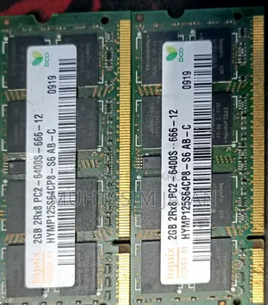 Laptop RAM 2 DDR3 2GB Sticks