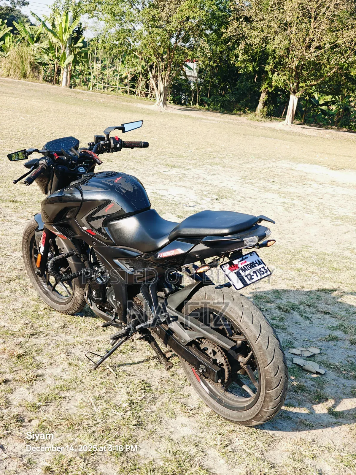 Bajaj Pulsar N160 2025 Black