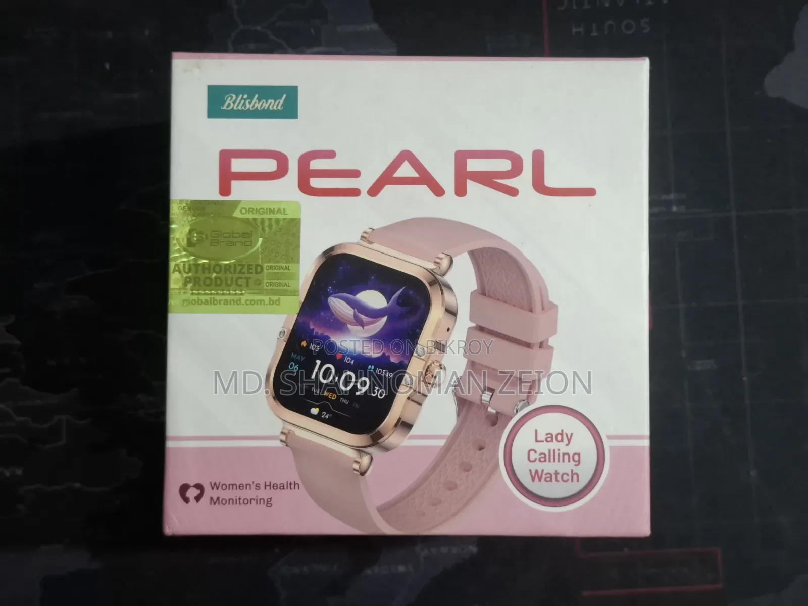 Blisbond Pearl Amoled Display Bluetooth Calling Smart Watch