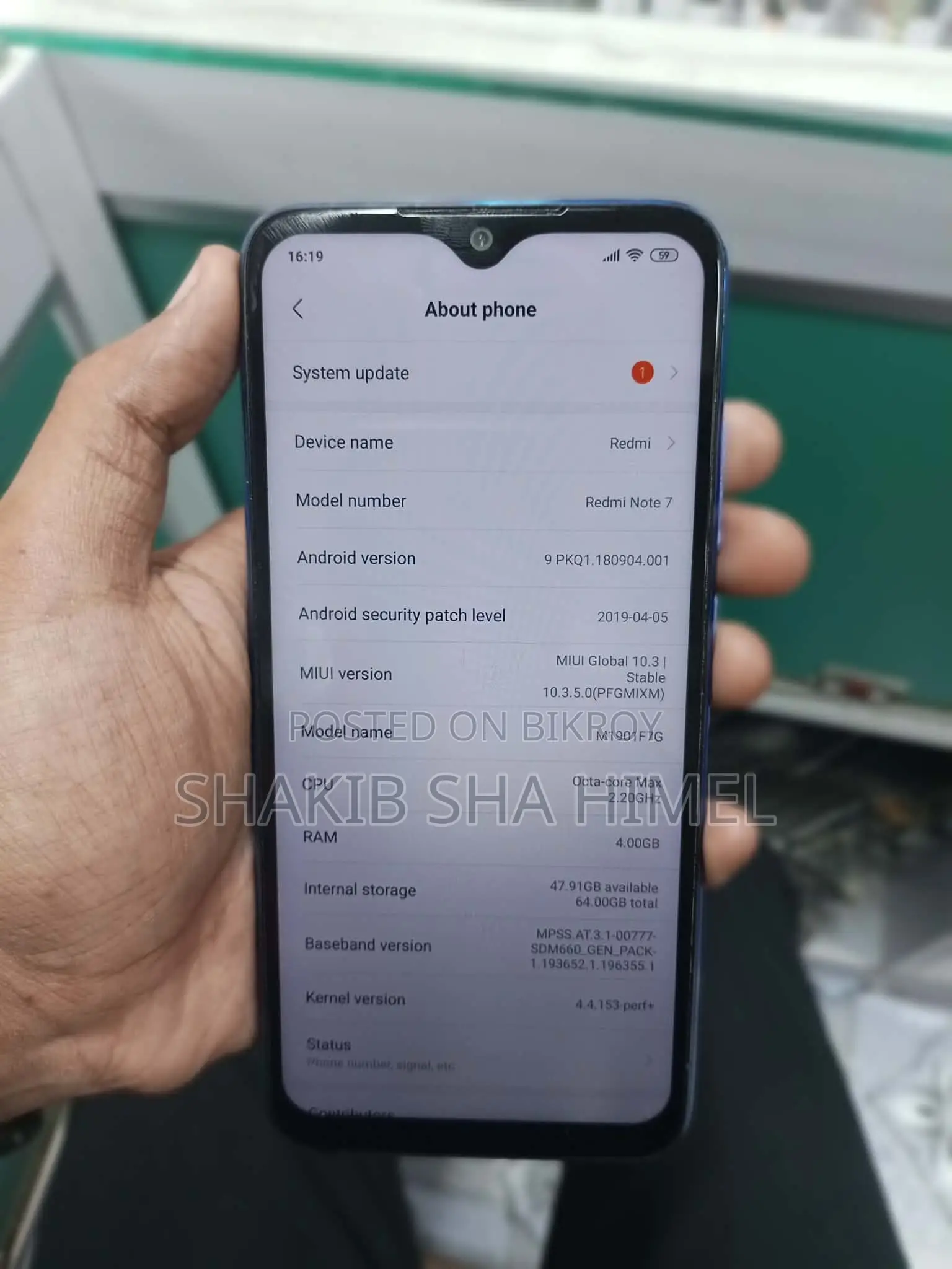 Xiaomi Redmi Note 7 64 GB Blue