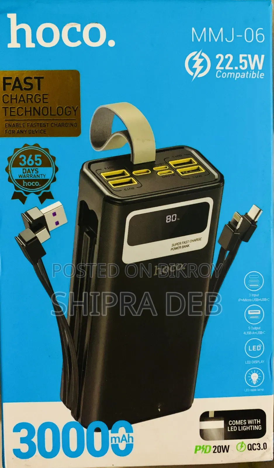 30000 mAh Hoco Powerbank