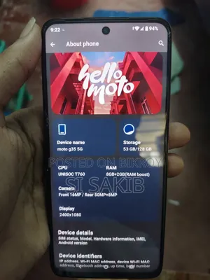 Motorola Moto G35 128 GB Black