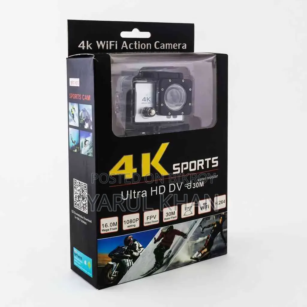 4k Sports Ultra Hd Dv 30m Action Camera- Trendy Tech