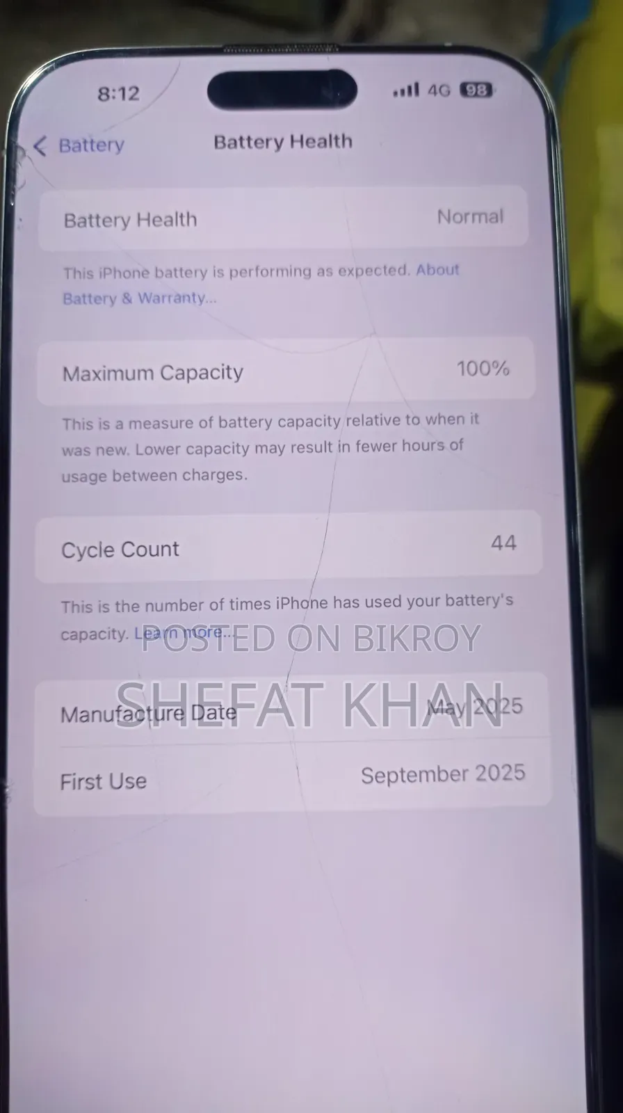 New Apple iPhone 16 Pro Max 256 GB Silver