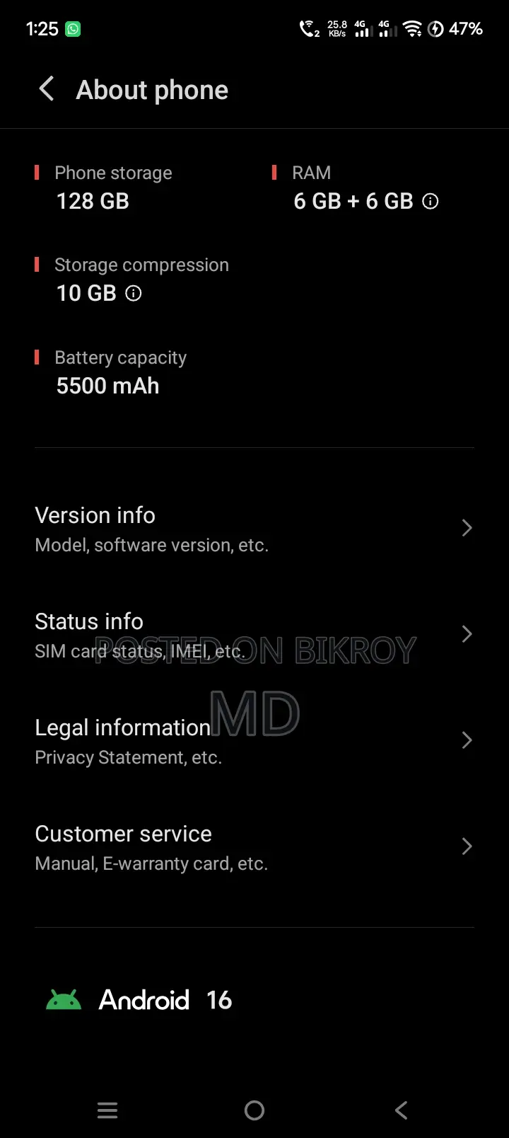 Vivo Y19s 128 GB Silver