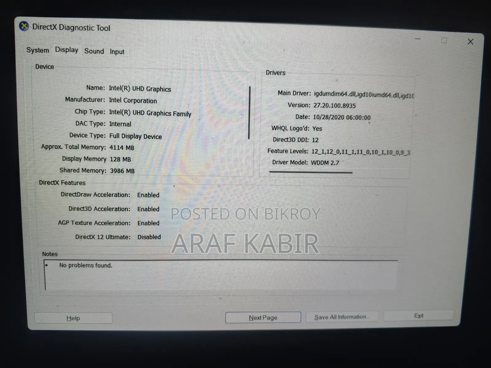 Laptop HP 250 G7 8GB Intel Core i3 HDD+SSD 1TB