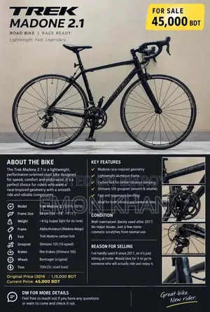 Trek Madone 2.1 Negotiable, Not Fixed, Some Servicing Done
