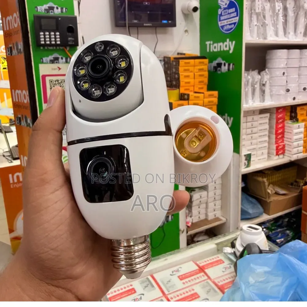 Dual Lense IP Bulb Camera(360 ডিগ্রী