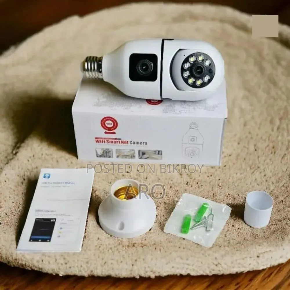 Dual Lense IP Bulb Camera(360 ডিগ্রী