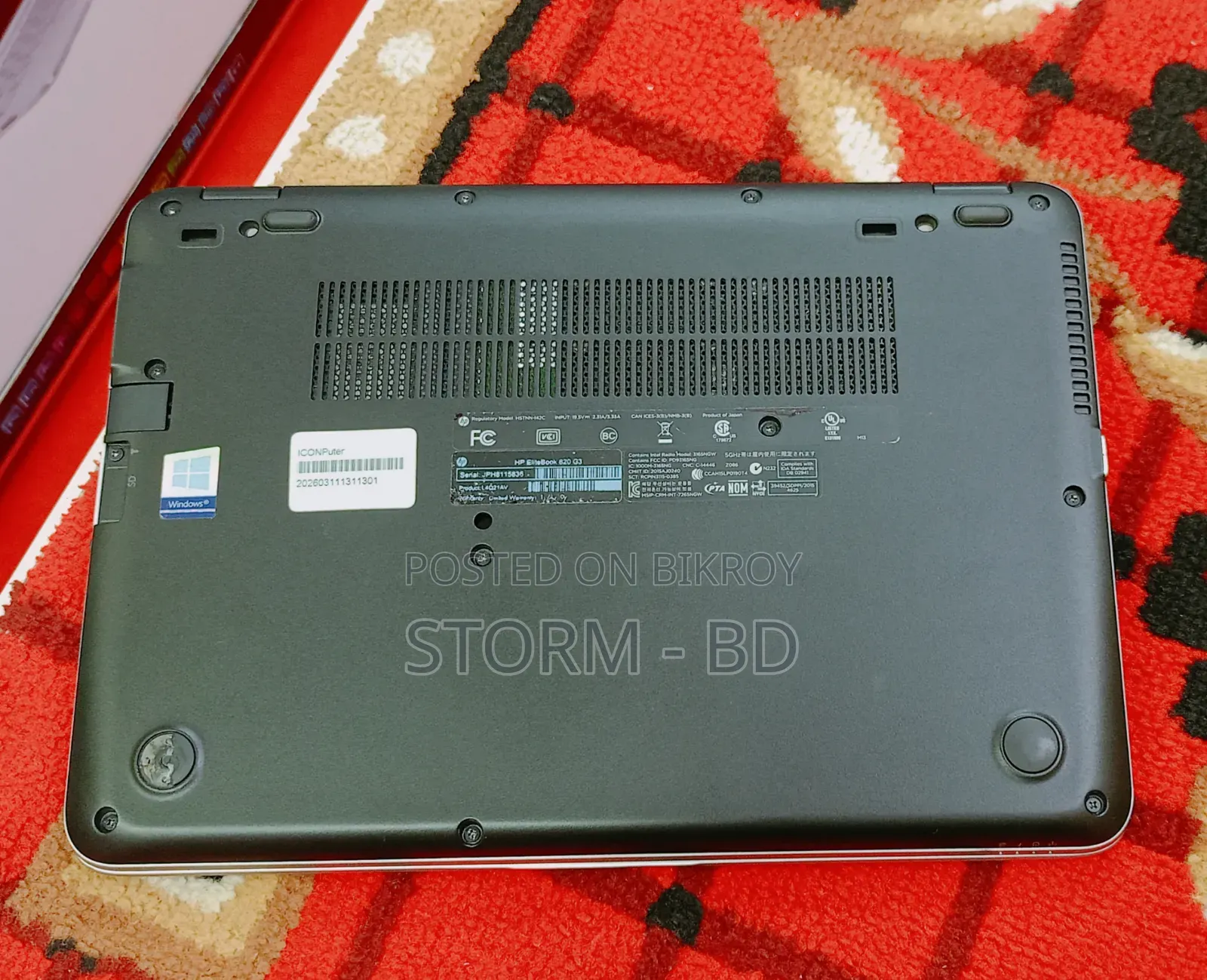 Laptop HP EliteBook 820 G3 8GB Intel Core i5 SSD 256GB