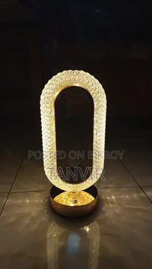 Crystal Table Lamp With Touch Control and 3 Color Lights