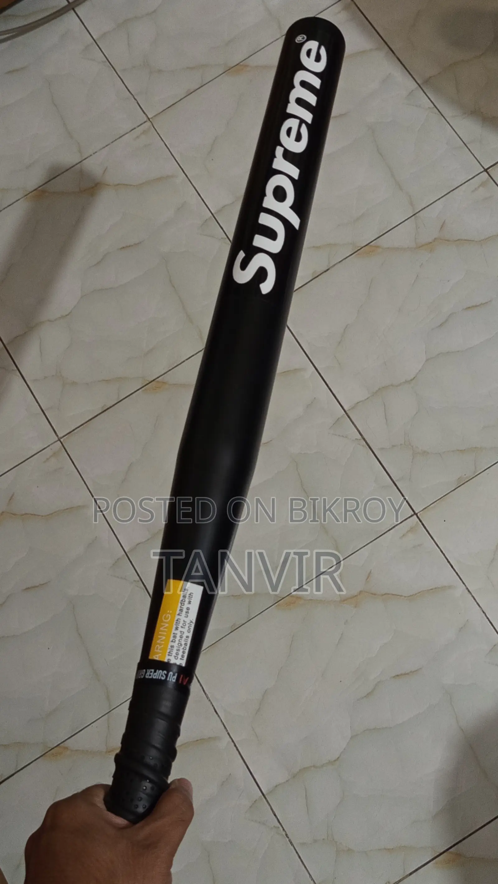 32 Inches Metal Black Baseball Bat (Weight 1.4 Kg)