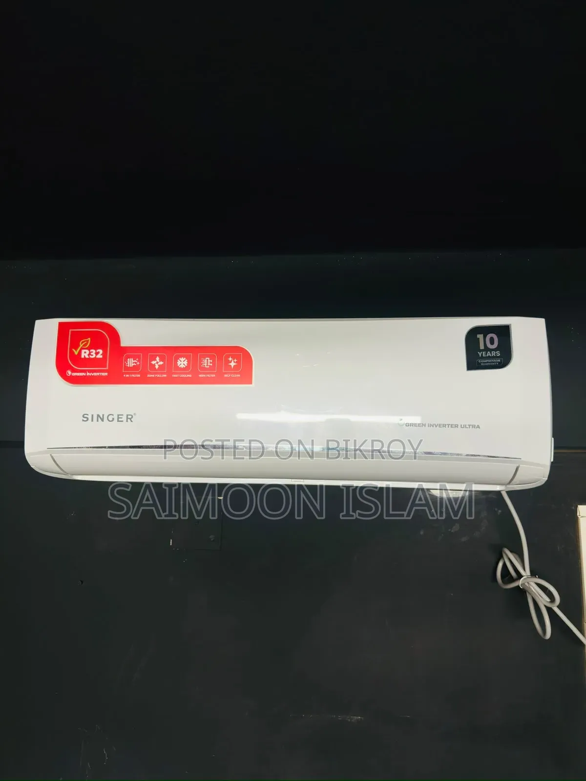 সিঙ্গার গ্রিন ইনভার্টার আল্ট্রা এসি | SAS12CBRX32LVSGRIHCO | ১ টন