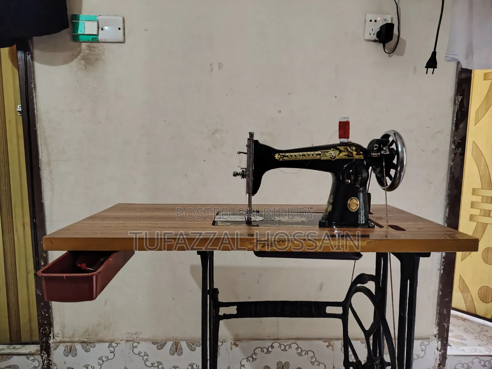 Sewing machine will be sold.