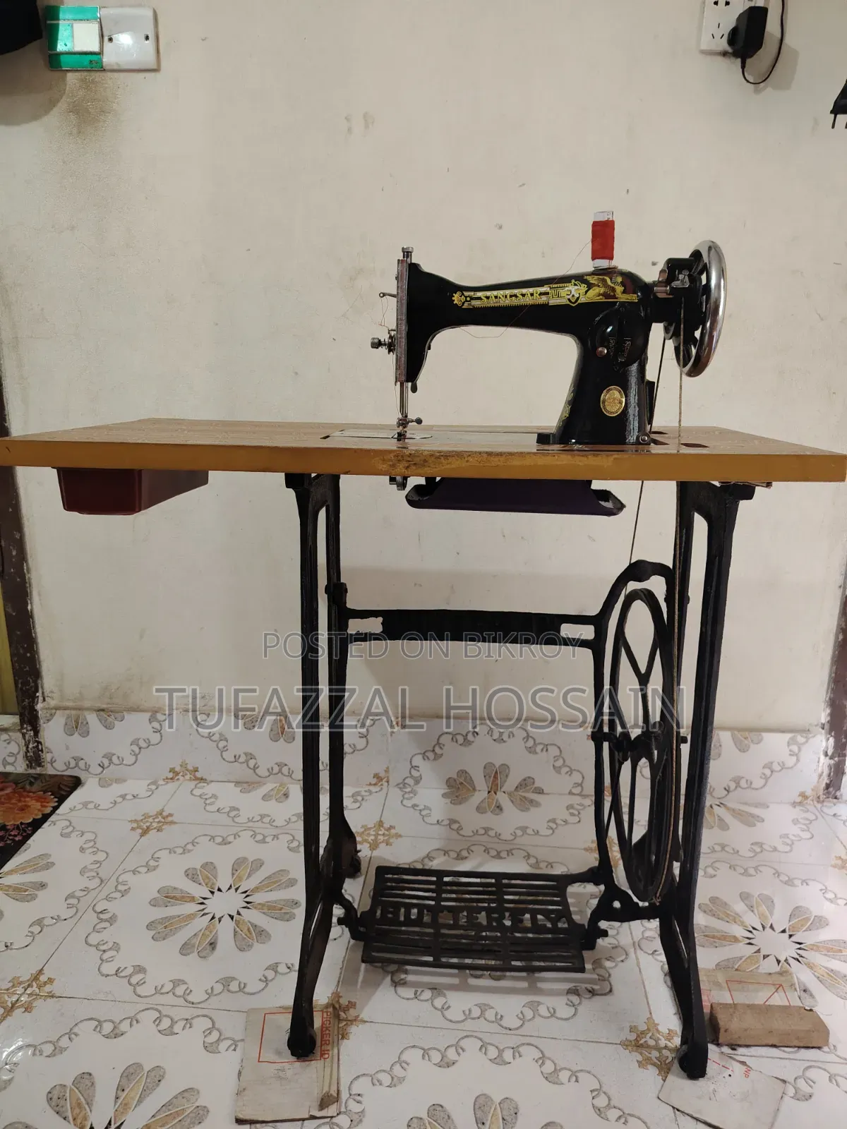 Sewing machine will be sold.