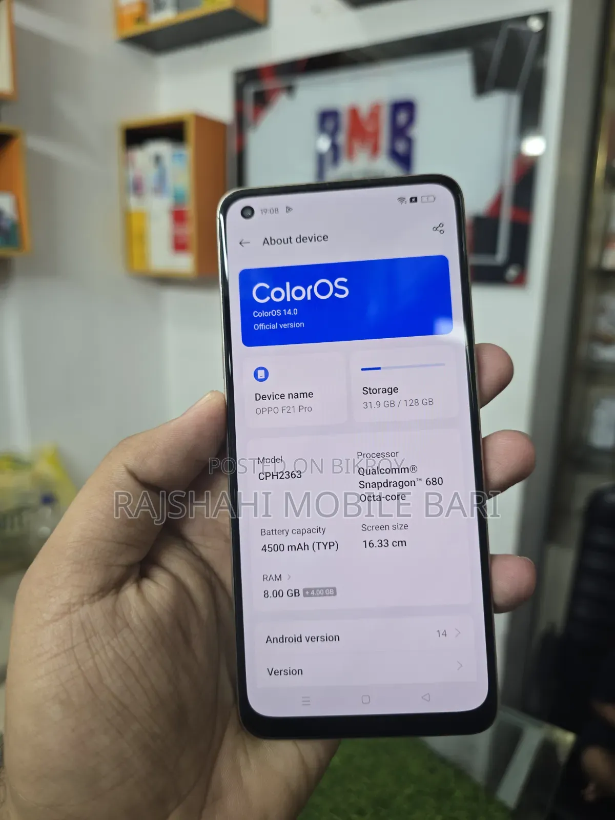 Oppo F21 Pro 128 GB Yellow