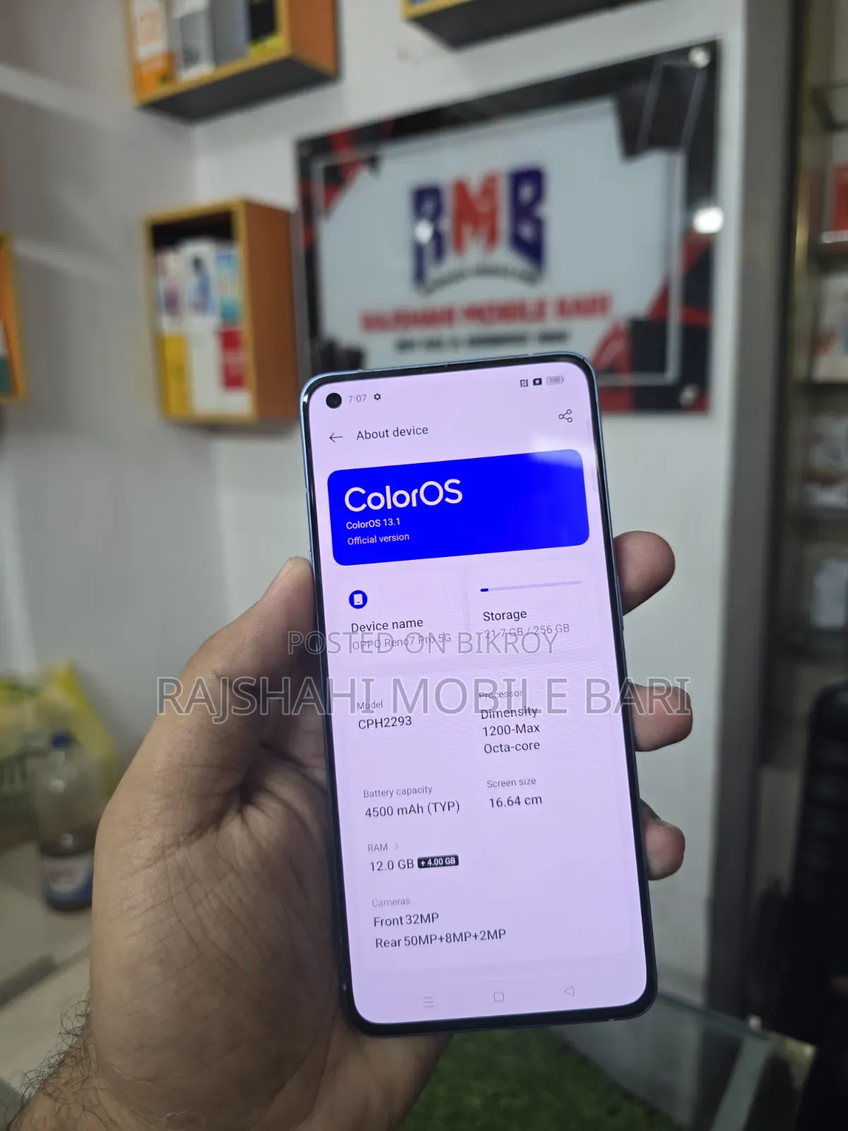 Oppo Reno7 Pro 5G 256 GB Blue