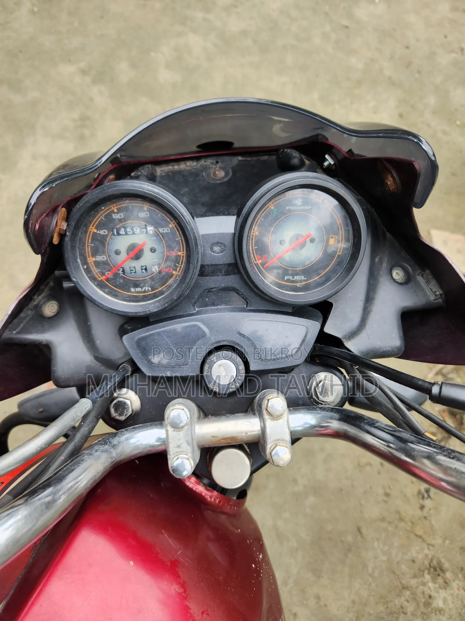 Bajaj Discover 100 2014 Red