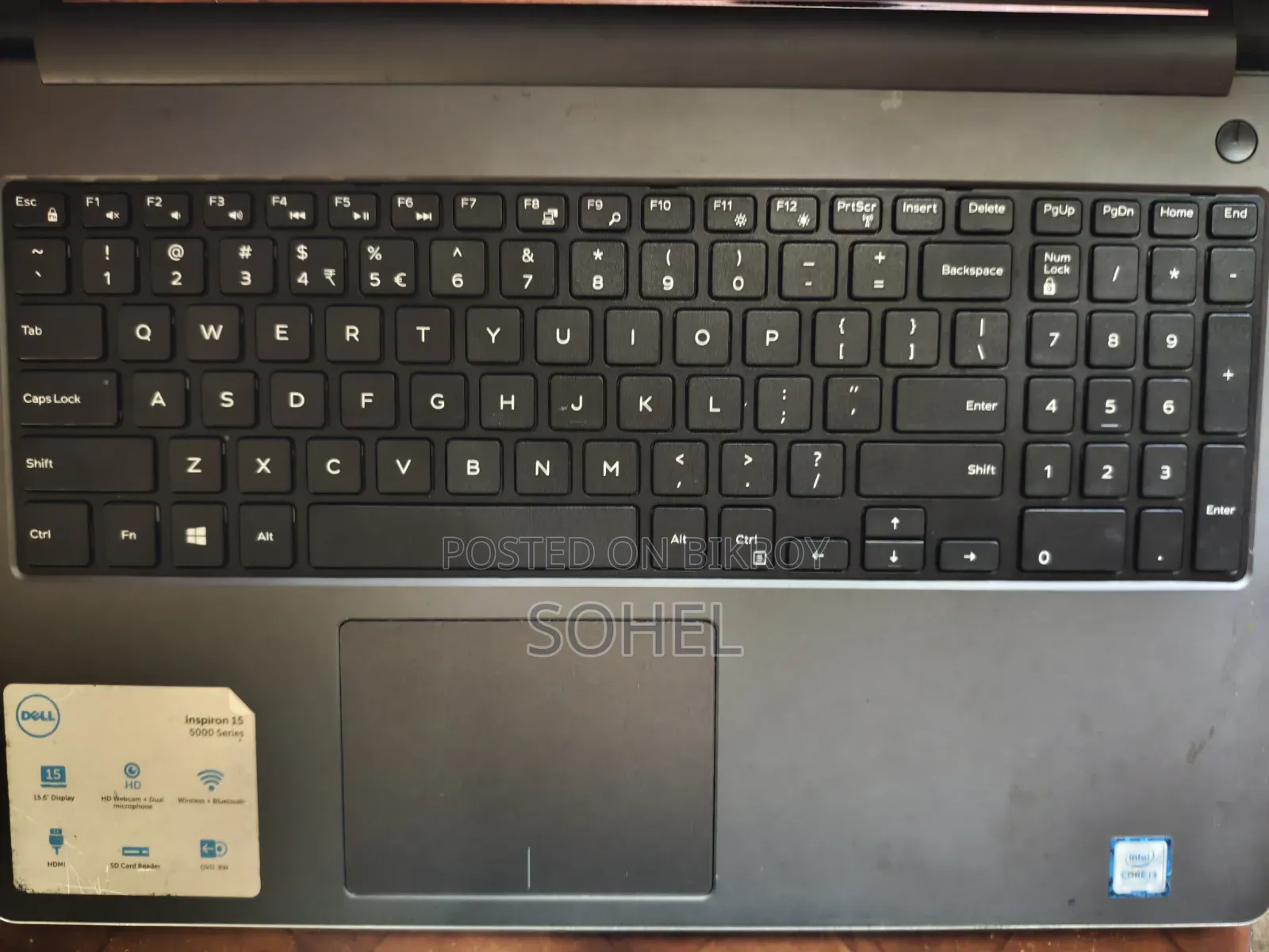 Laptop Dell Inspiron 15 4GB Intel Core i3 HDD 128GB